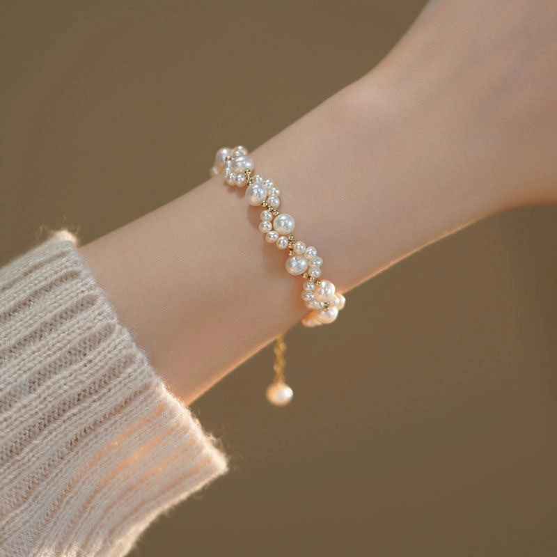 Wholesale Cartoon Cat Paw Pearl Bracelet