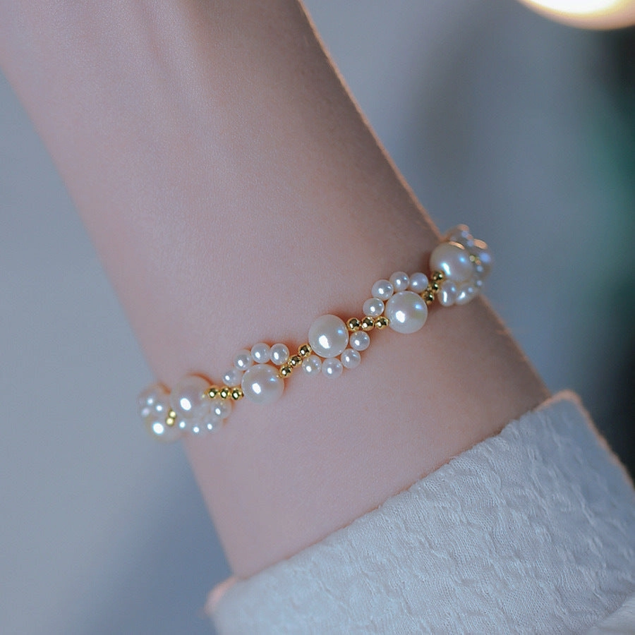 Wholesale Cartoon Cat Paw Pearl Bracelet