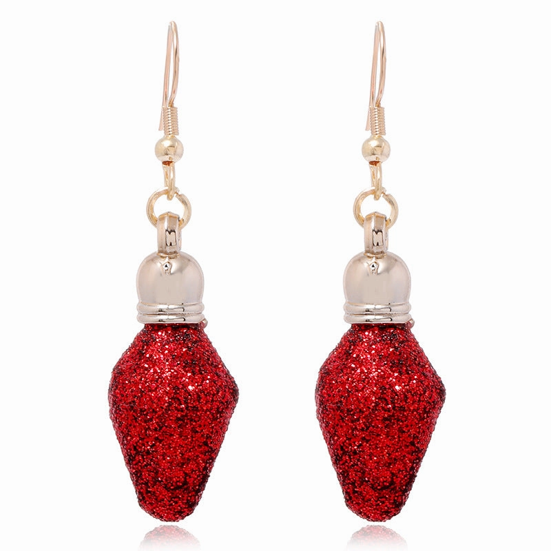 Wholesale cartoon Christmas Santa Claus bell alloy Earrings