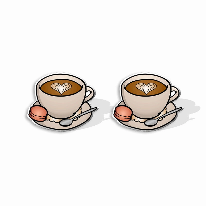 Wholesale Cartoon Coffee Machines, Cute Coffee Cups, Resin Earrings