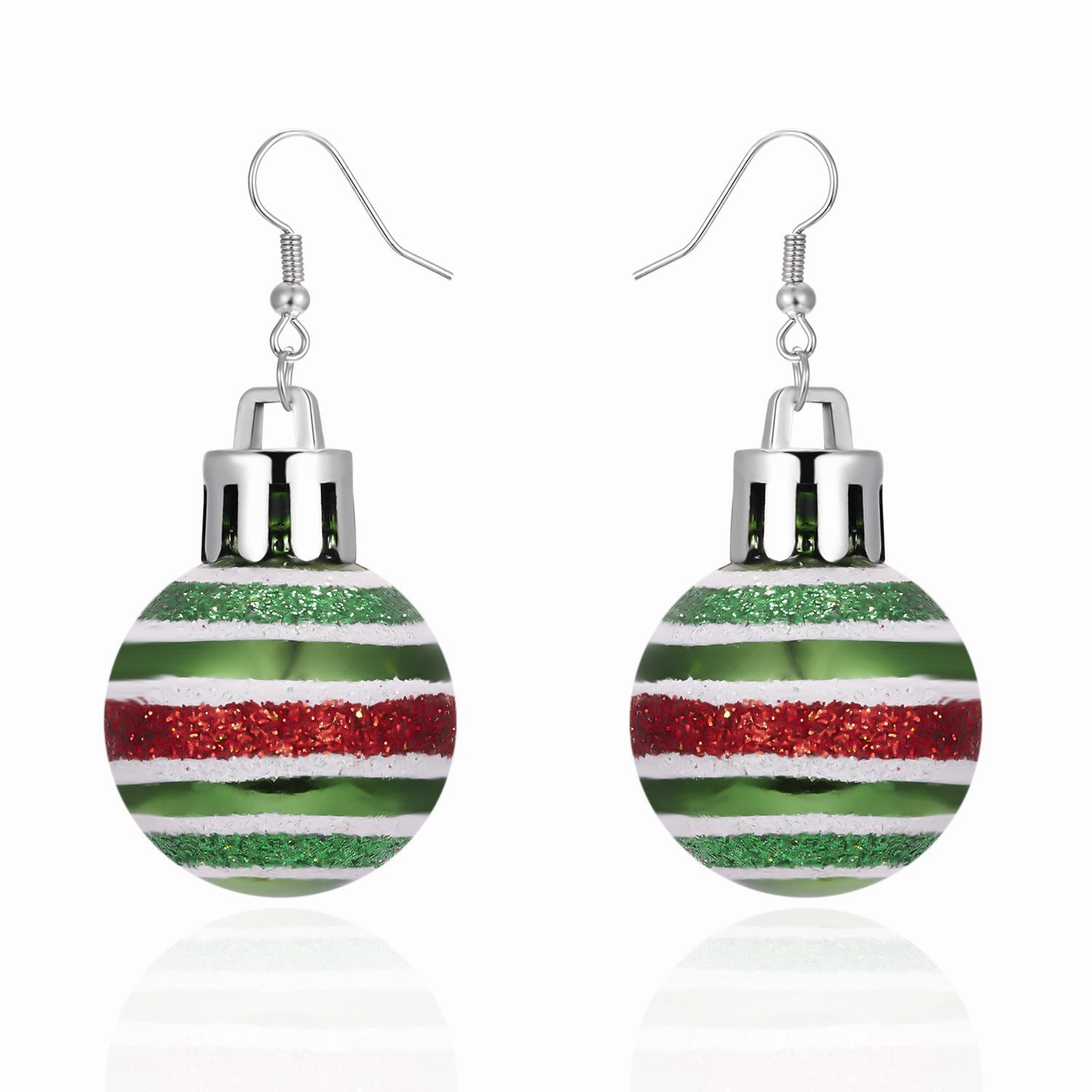 Wholesale Cartoon Cute Christmas Sequins Resin Lamp Ball Earrings