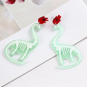 Wholesale Cartoon Dinosaur Acrylic Earrings