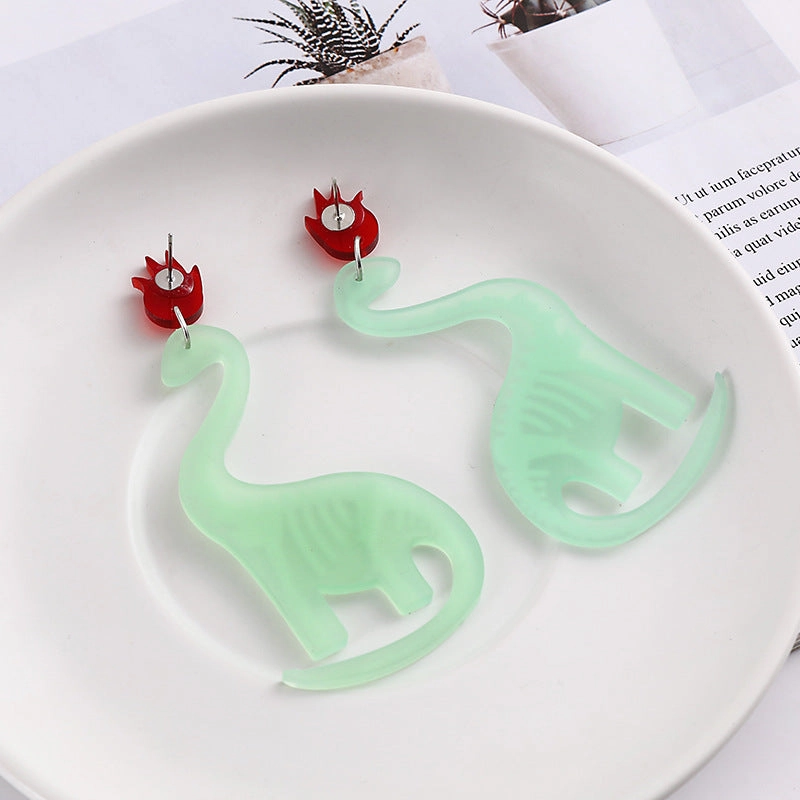 Wholesale Cartoon Dinosaur Acrylic Earrings