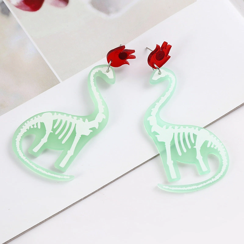 Wholesale Cartoon Dinosaur Acrylic Earrings