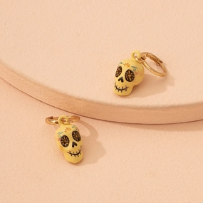 Wholesale Cartoon Skull Alloy Earrings