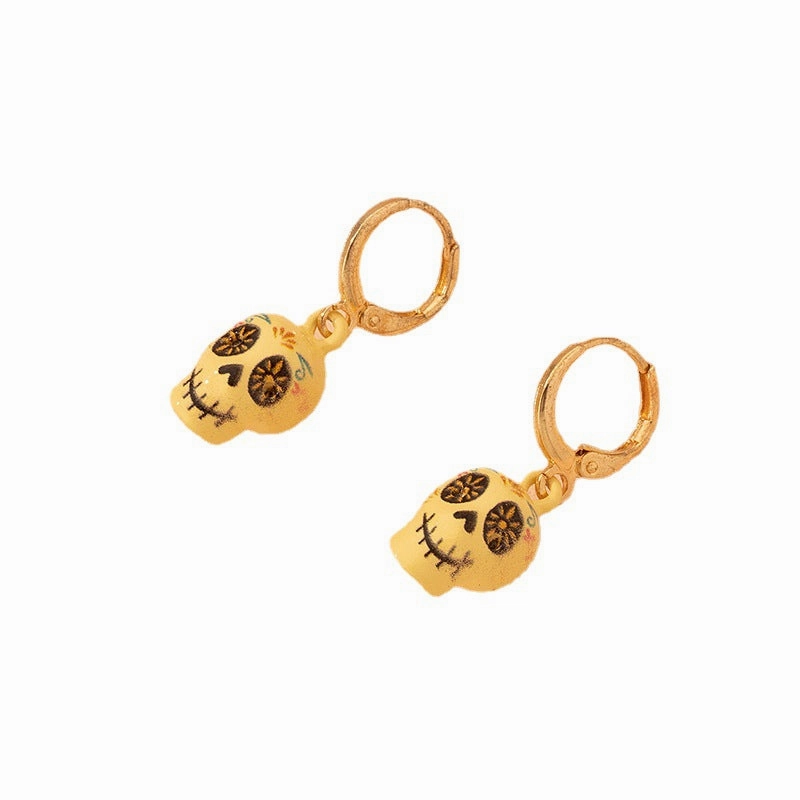 Wholesale Cartoon Skull Alloy Earrings