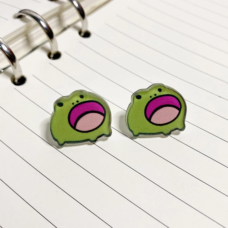 Wholesale Cat Acrylic Halloween Earrings