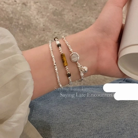 Wholesale Cat's Eye Beaded Simple Bracelet