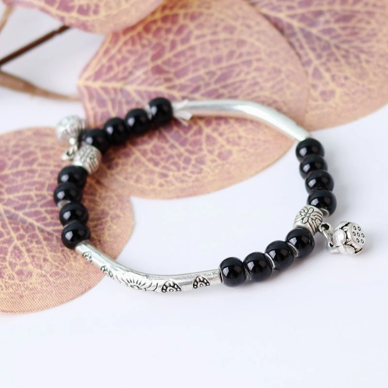 Wholesale Ceramic Beaded DIY Bend Pipe Bracelet