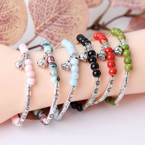 Wholesale Ceramic Beaded DIY Bend Pipe Bracelet