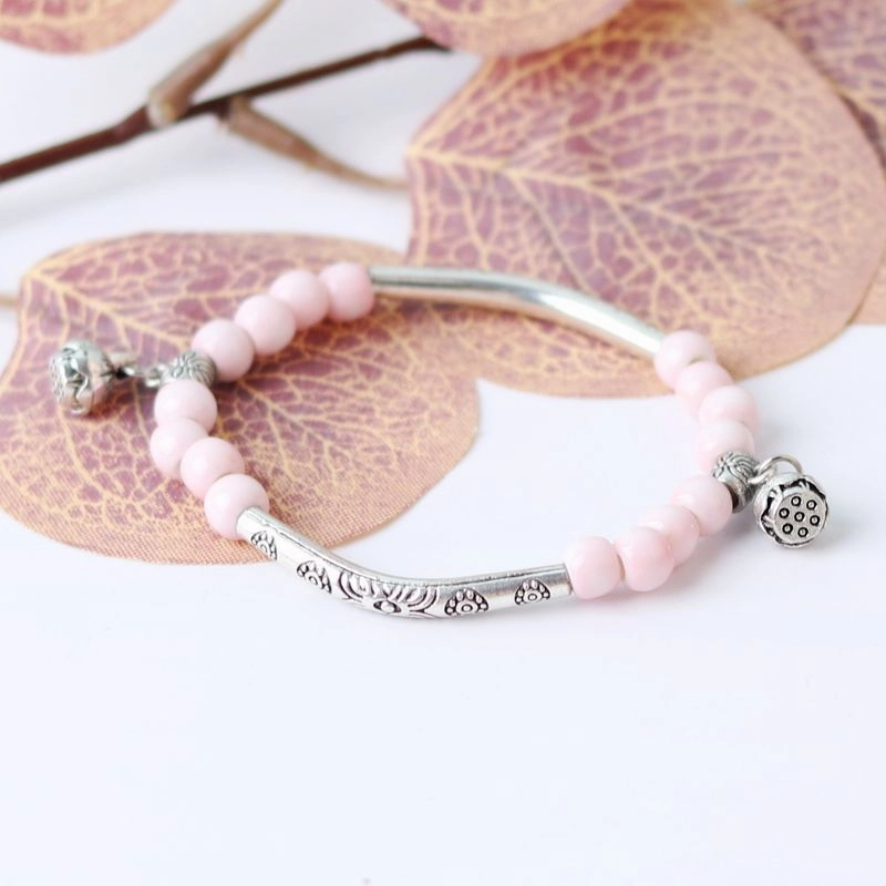 Wholesale Ceramic Beaded DIY Bend Pipe Bracelet
