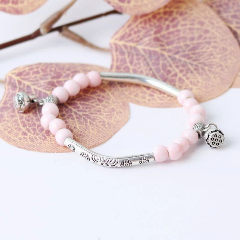 Wholesale Ceramic Beaded DIY Bend Pipe Bracelet