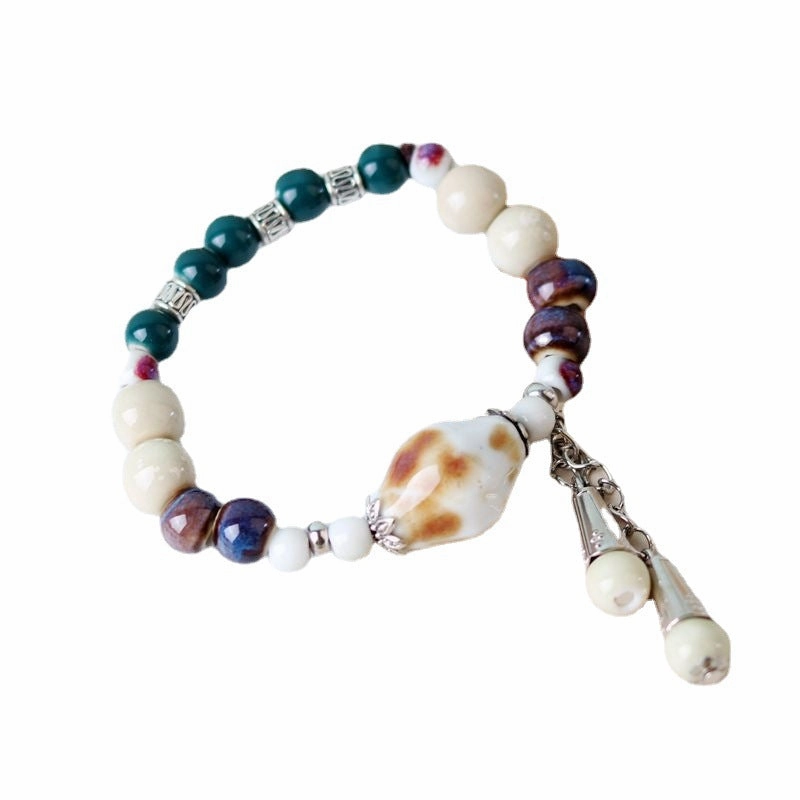 Wholesale Ceramic Stacked Wearing Multi-Layered Longevity Lock Bracelet