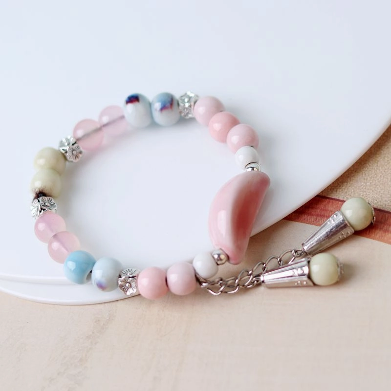 Wholesale Ceramic Stacked Wearing Multi-Layered Longevity Lock Bracelet