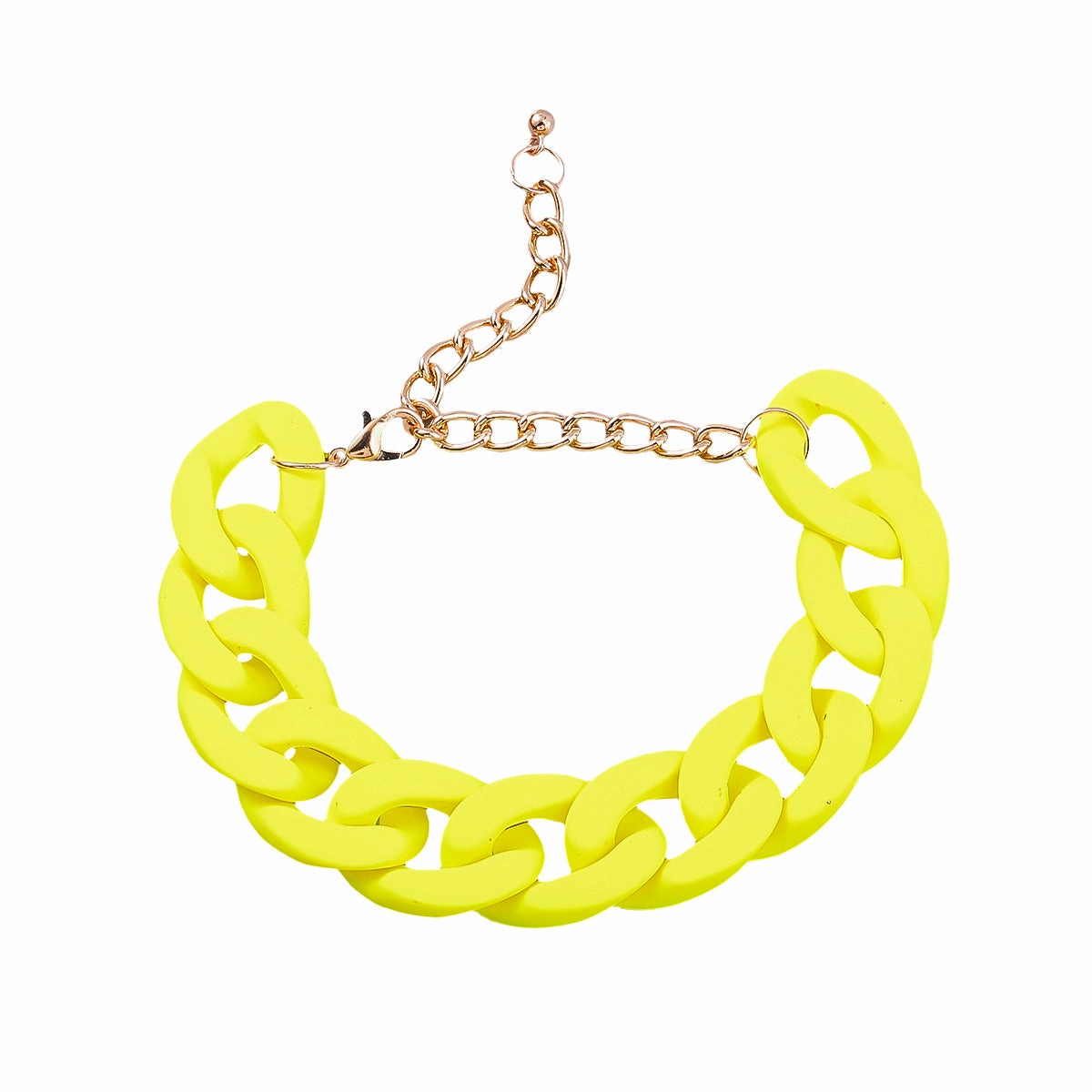 Wholesale Chain Pure Color Hard Resin Bracelet