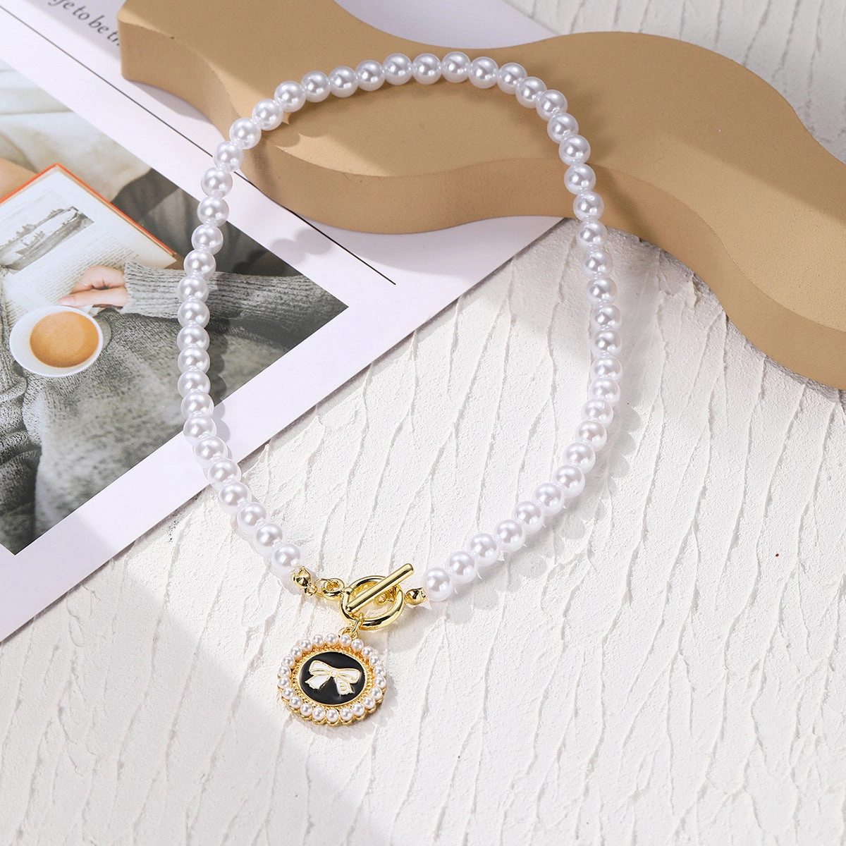 Wholesale Chanel Style Bow Fashion Necklace