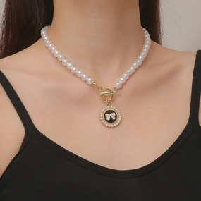 Wholesale Chanel Style Bow Fashion Necklace