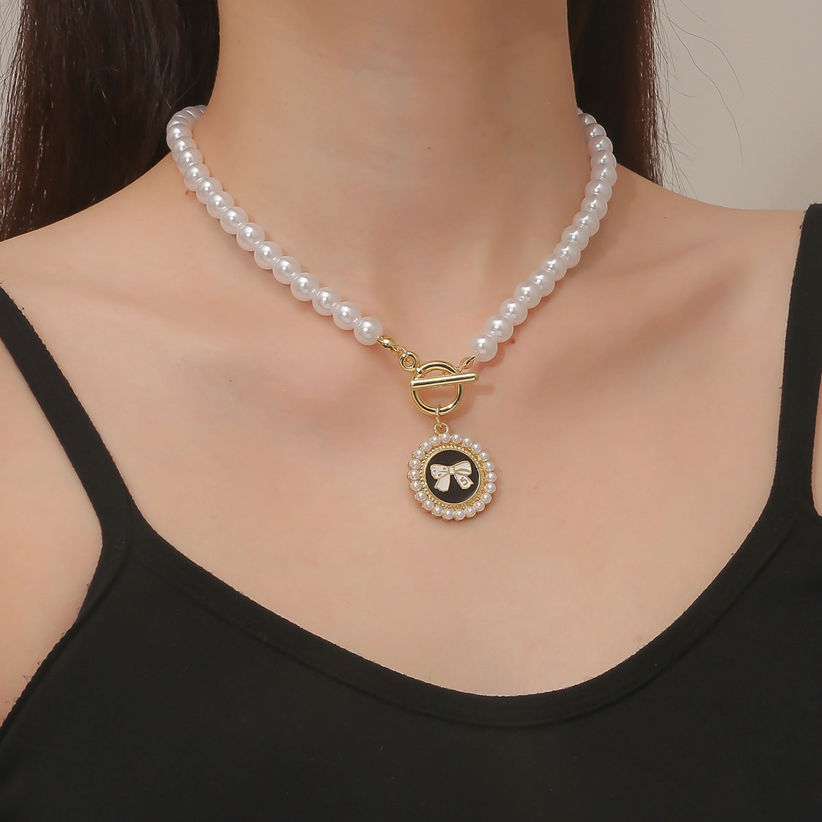 Wholesale Chanel Style Bow Fashion Necklace