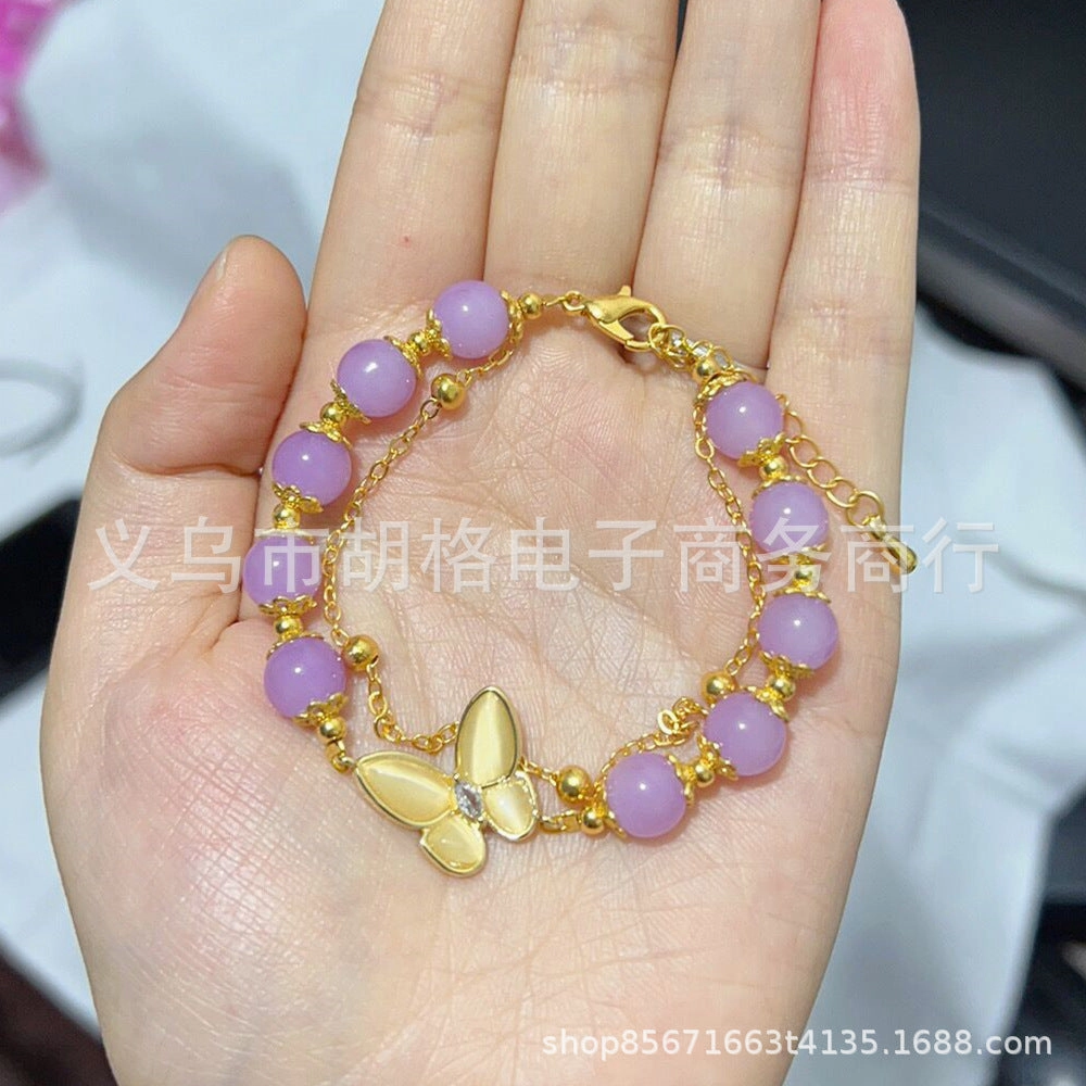 Wholesale Cherry Blossom Glass Bracelets