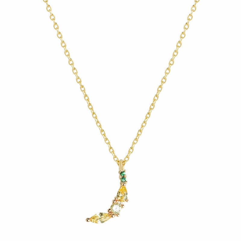 Wholesale Cherry Peach Tropical Fruit Copper Necklace