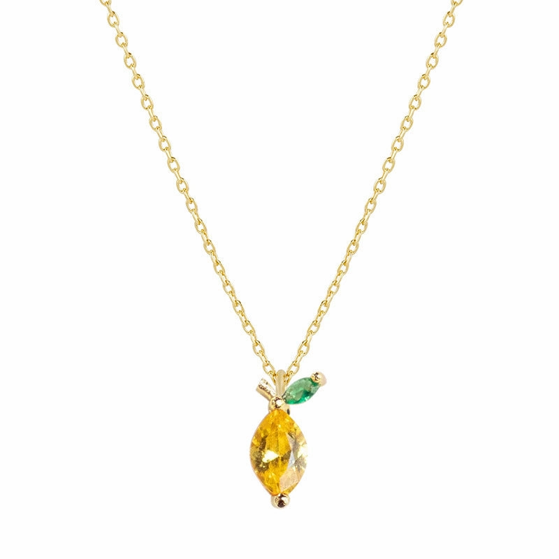Wholesale Cherry Peach Tropical Fruit Copper Necklace