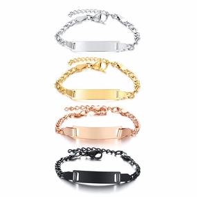 Wholesale Children's Lettering Stainless Steel Bracelet
