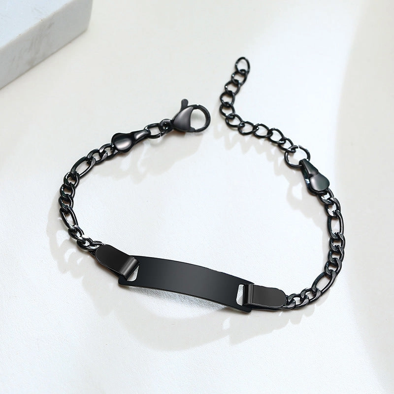 Wholesale Children's Lettering Stainless Steel Bracelet