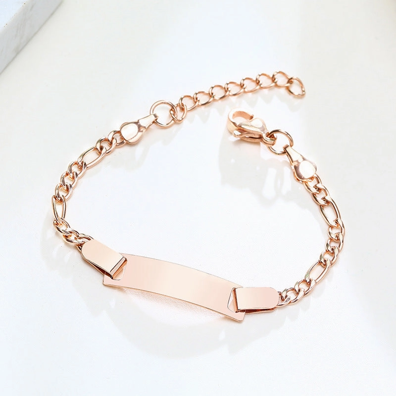 Wholesale Children's Lettering Stainless Steel Bracelet