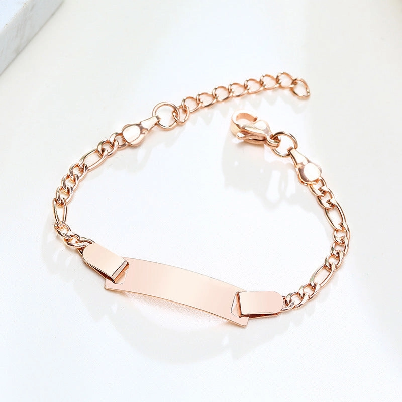 Wholesale Children's Lettering Stainless Steel Bracelet