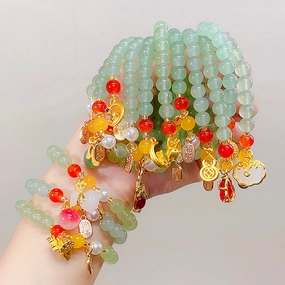 Wholesale Chinese Rabbit Glass Beads Bracelet