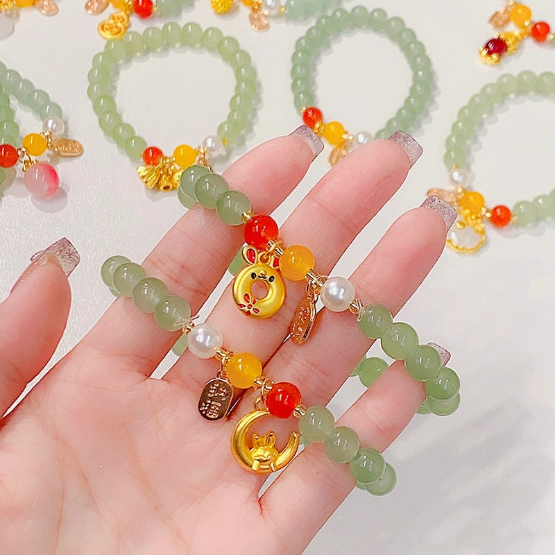 Wholesale Chinese Rabbit Glass Beads Bracelet
