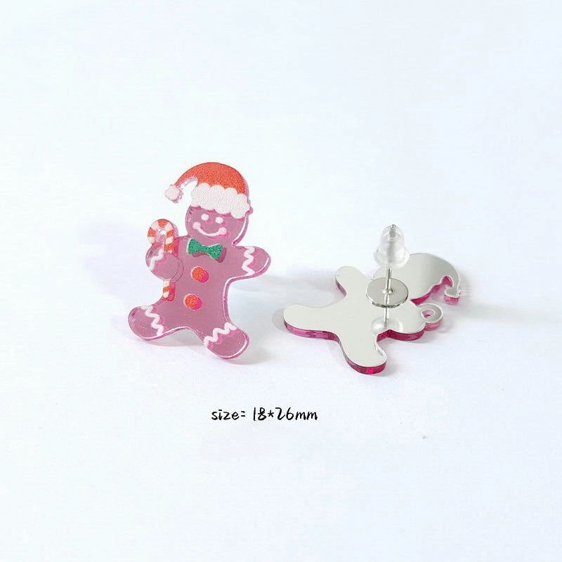 Wholesale Christmas Acrylic Stud Earrings