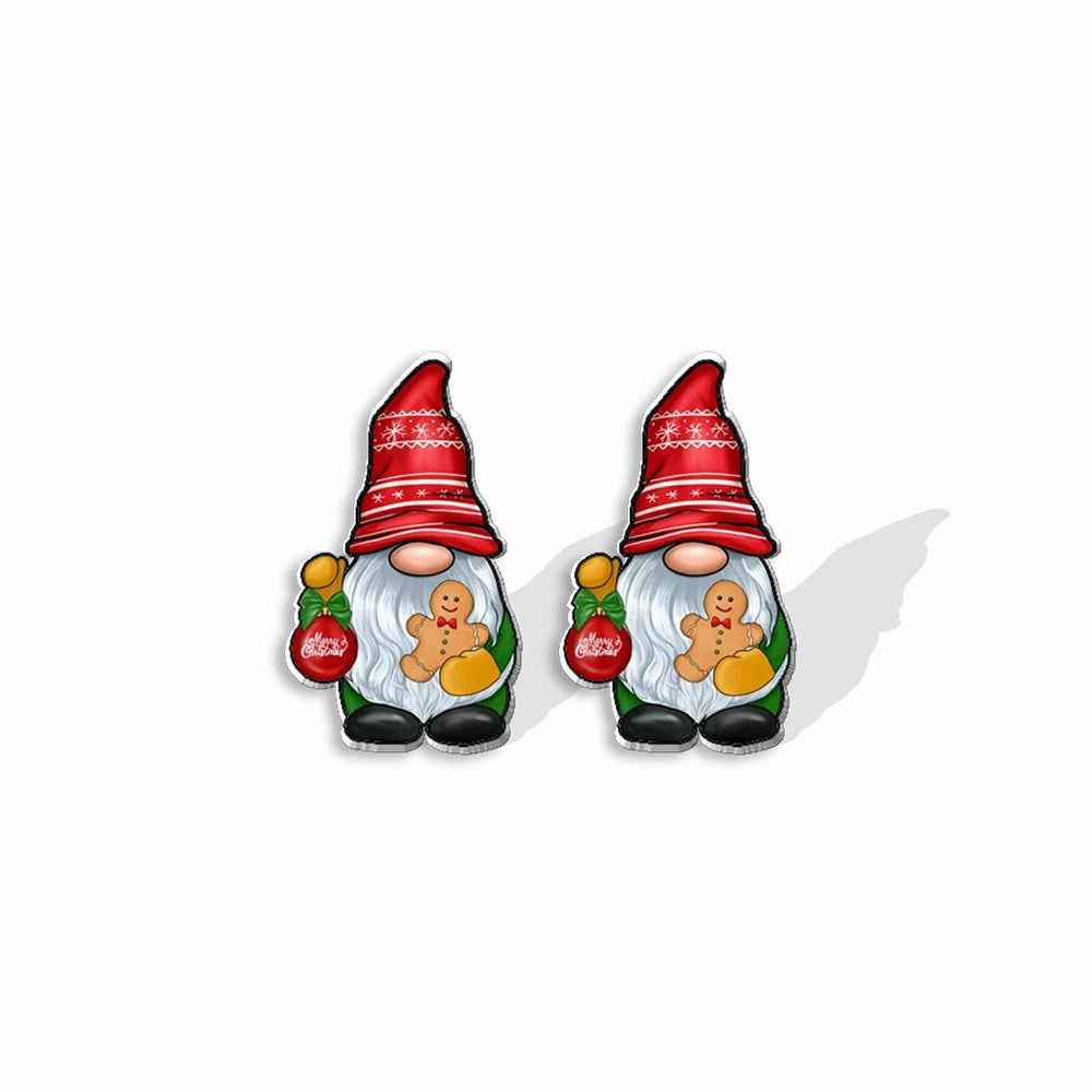 Wholesale Christmas Biscuit Man Elk Resin Earrings