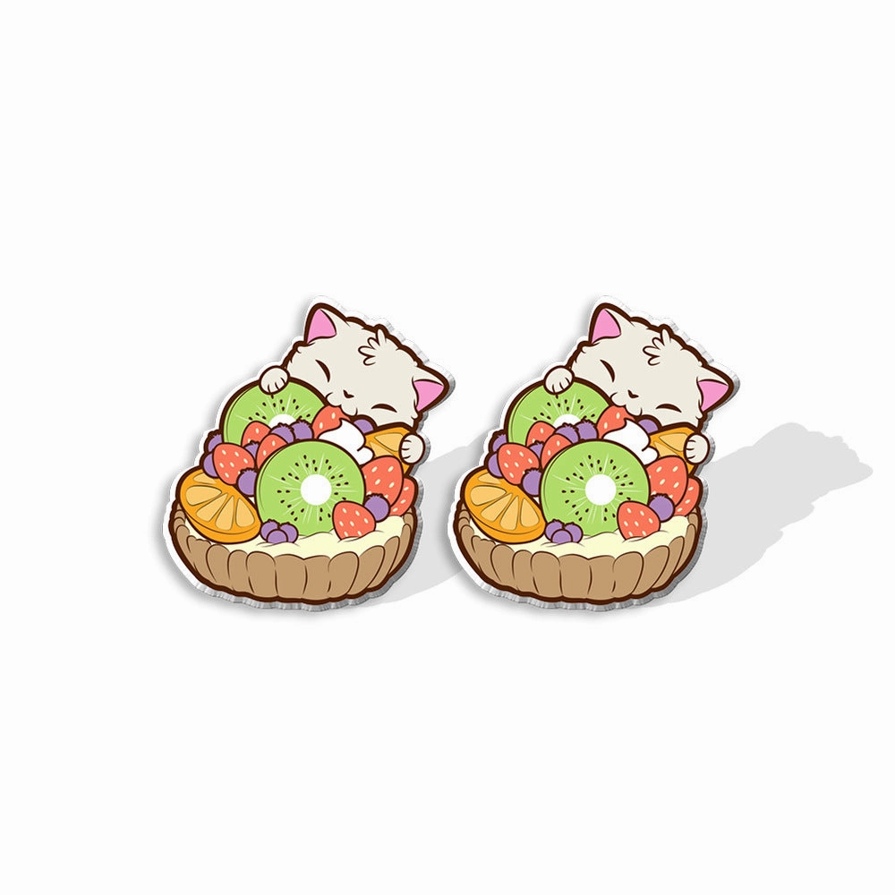 Wholesale Christmas Biscuit Man Elk Resin Earrings