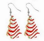 Wholesale Christmas Cartoon Christmas Tree Hohoho Elk Cow Consumption Cow Cat Rainbow Acrylic Earrings