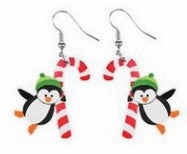 Wholesale Christmas Cartoon Christmas Tree Hohoho Elk Cow Consumption Cow Cat Rainbow Acrylic Earrings