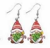 Wholesale Christmas Cartoon Christmas Tree Hohoho Elk Cow Consumption Cow Cat Rainbow Acrylic Earrings