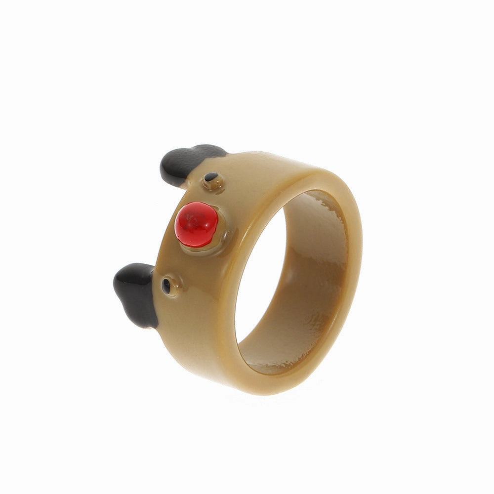 Wholesale Christmas Cartoon Resin Rings