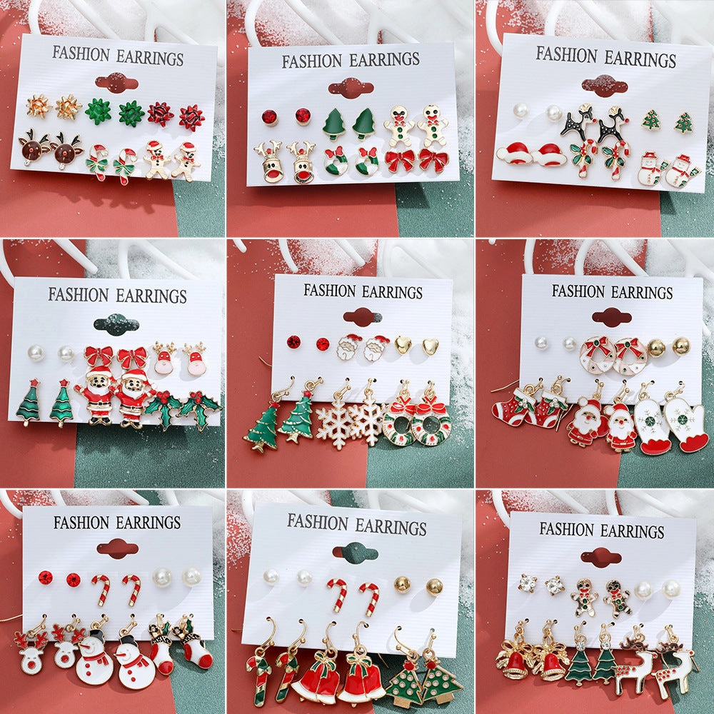 Wholesale Christmas Collection Cartoon Earrings