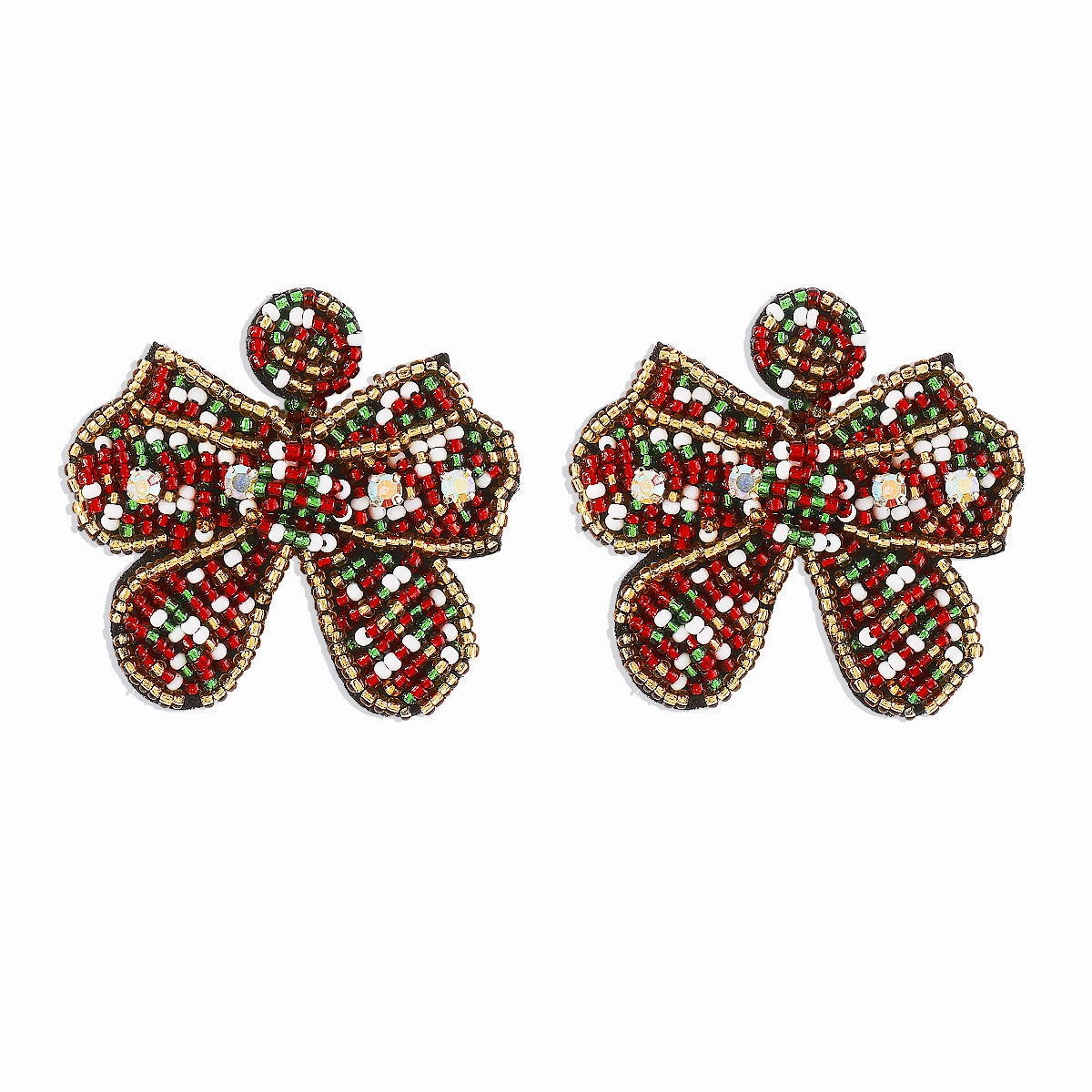 Wholesale Christmas Collection Christmas Tree Gingerbread Man Earrings