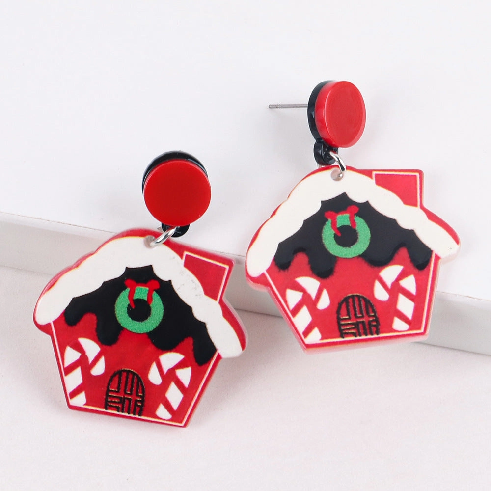 Wholesale Christmas Collection Hats Boots Acrylic Earrings