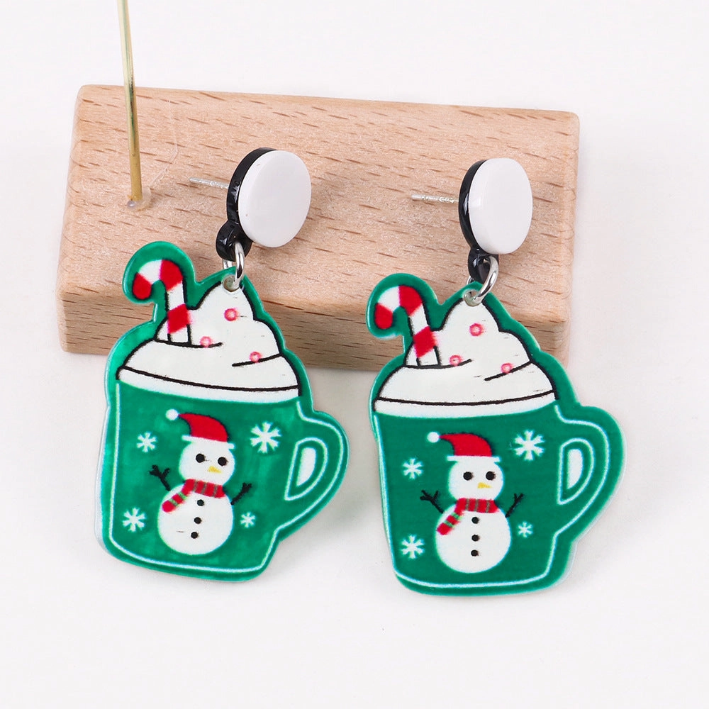 Wholesale Christmas Collection Hats Boots Acrylic Earrings