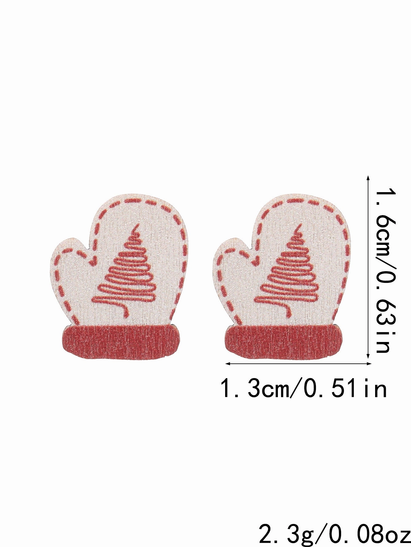 Wholesale Christmas Colorful Wood Earrings