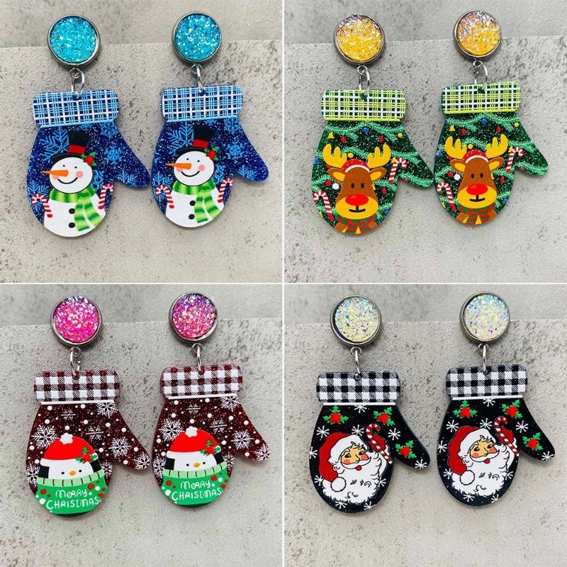 Wholesale Christmas Creative Acrylic Earrings