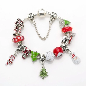 Wholesale Christmas DIY Beaded Crystal Bracelet