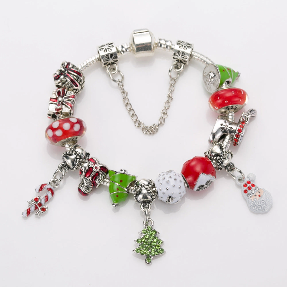 Wholesale Christmas DIY Beaded Crystal Bracelet