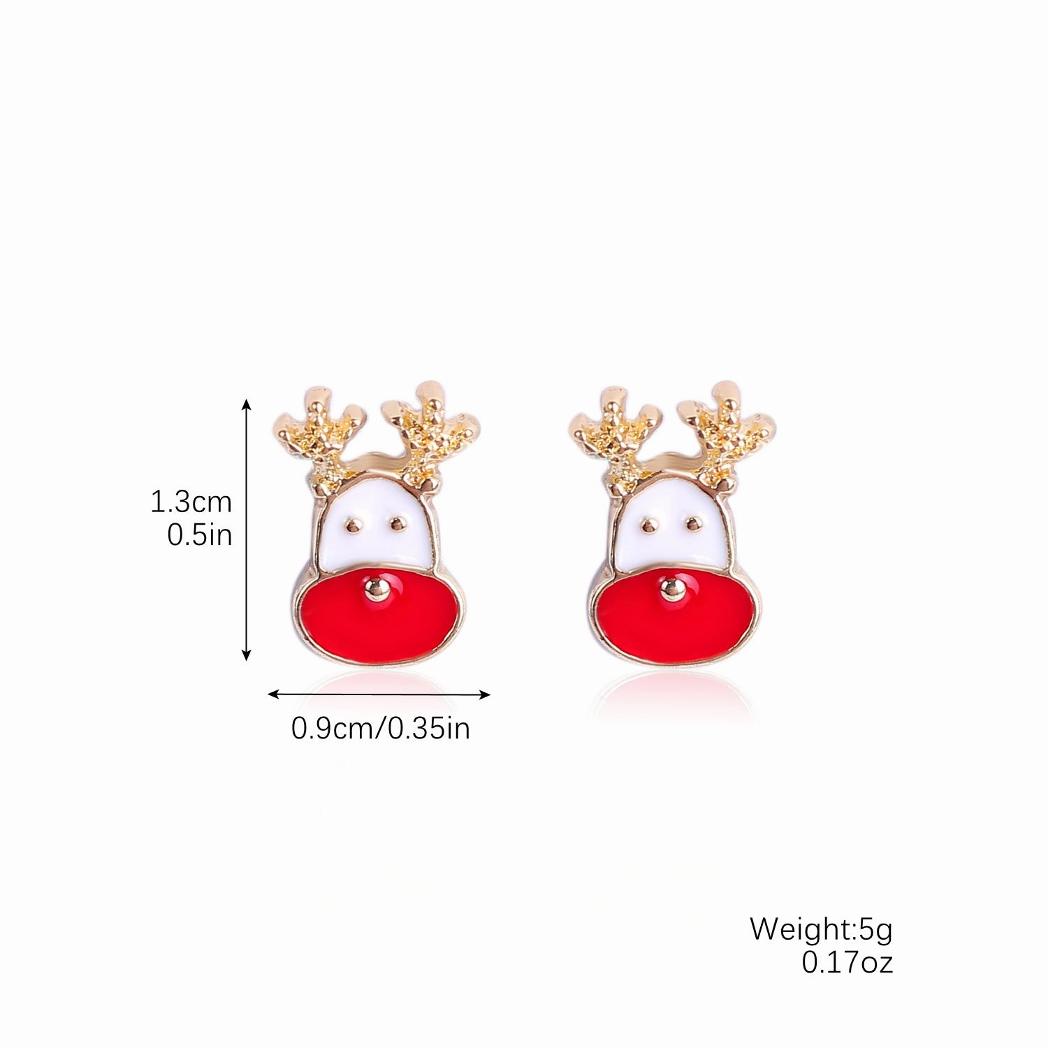 Wholesale Christmas Earrings Set with Diamond Snowflake Christmas Alloy Earrings
