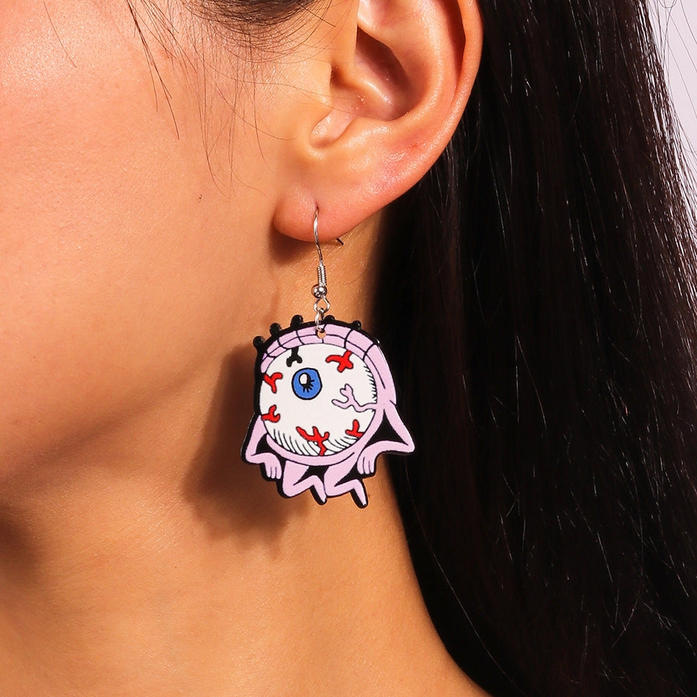 Wholesale Christmas Elk Bell Bow Santa Heart Snowflake Asymmetrical Penguin Earrings