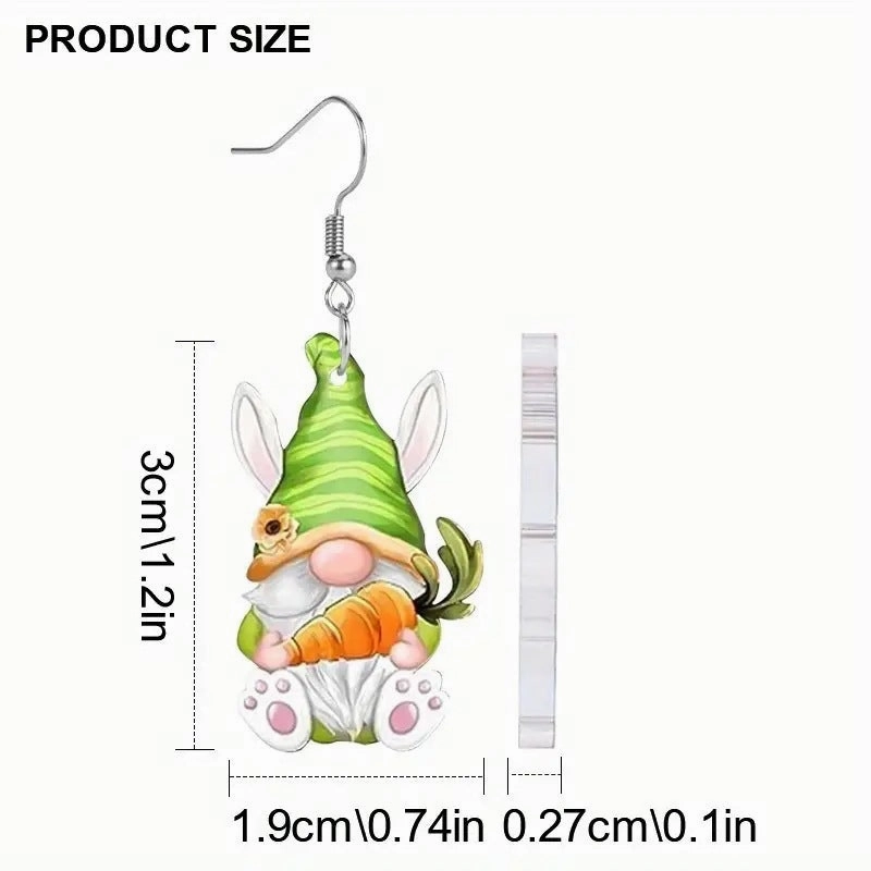 Wholesale Christmas Elk Christmas Tree Dwarf Santa Claus Pendant Earrings