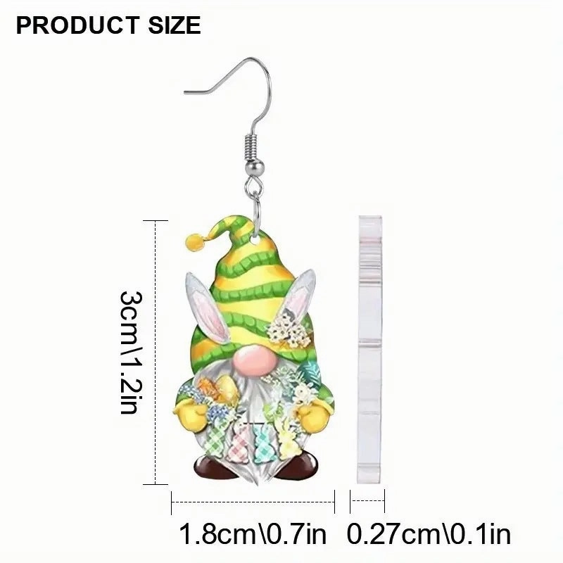 Wholesale Christmas Elk Christmas Tree Dwarf Santa Claus Pendant Earrings